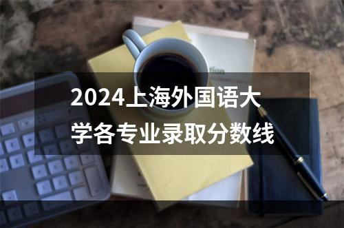 2024上海外国语大学各专业录取分数线