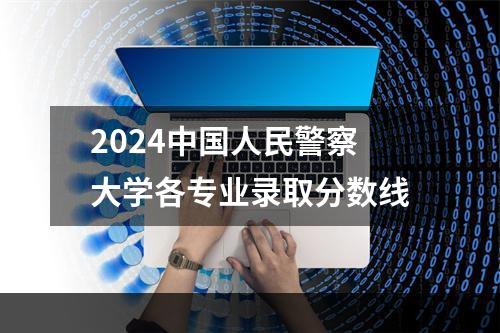 2024中国人民警察大学各专业录取分数线