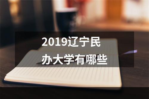 2019辽宁民办大学有哪些