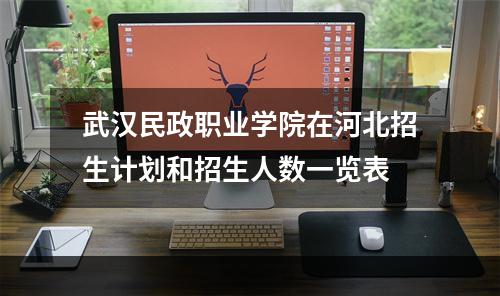 武汉民政职业学院在河北招生计划和招生人数一览表