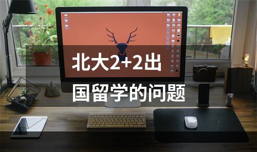 北大2+2出国留学的问题