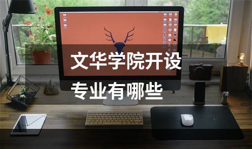 文华学院开设专业有哪些