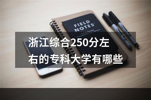 浙江综合250分左右的专科大学有哪些