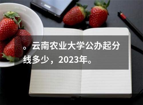 。云南农业大学公办起分线多少，2023年。