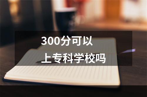 300分可以上专科学校吗
