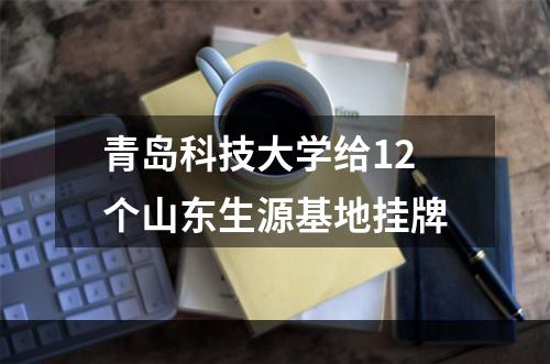 青岛科技大学给12个山东生源基地挂牌