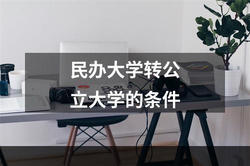民办大学转公立大学的条件