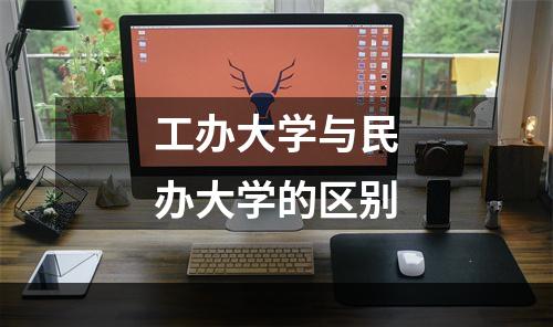 工办大学与民办大学的区别