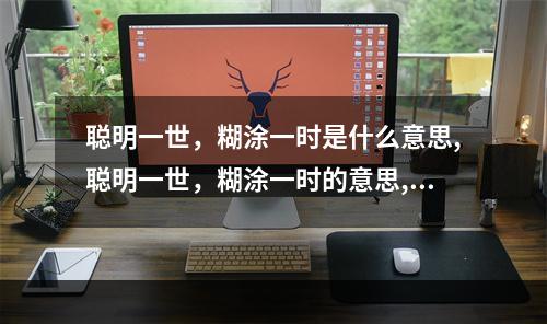 聪明一世，糊涂一时是什么意思,聪明一世，糊涂一时的意思,用法解释