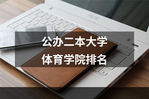公办二本大学体育学院排名
